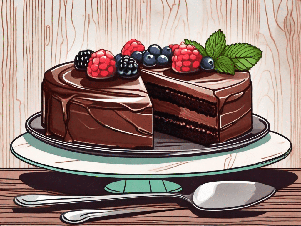 A decadent vegan chocolate fridge cake