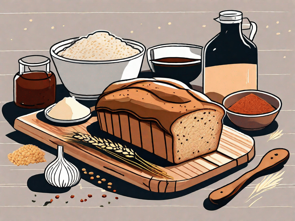 Various ingredients like wheat gluten