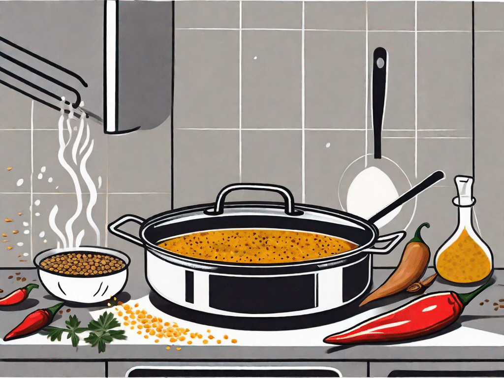 A variety of essential ingredients like lentils