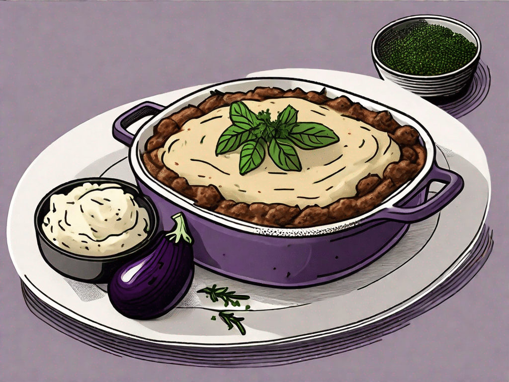 A deliciously prepared eggplant shepherd’s pie