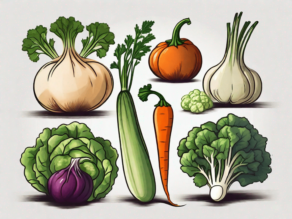 Five different types of vegetables representing the diversity in veganism