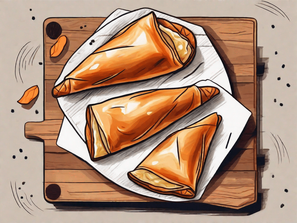 Golden-brown turnovers filled with sweet potato and gruyère